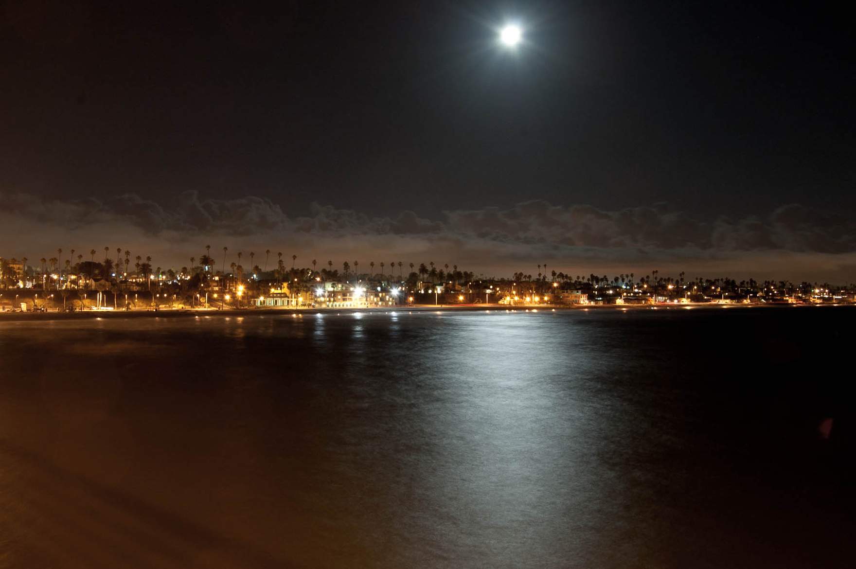 View from the pier in Oceanside, CA