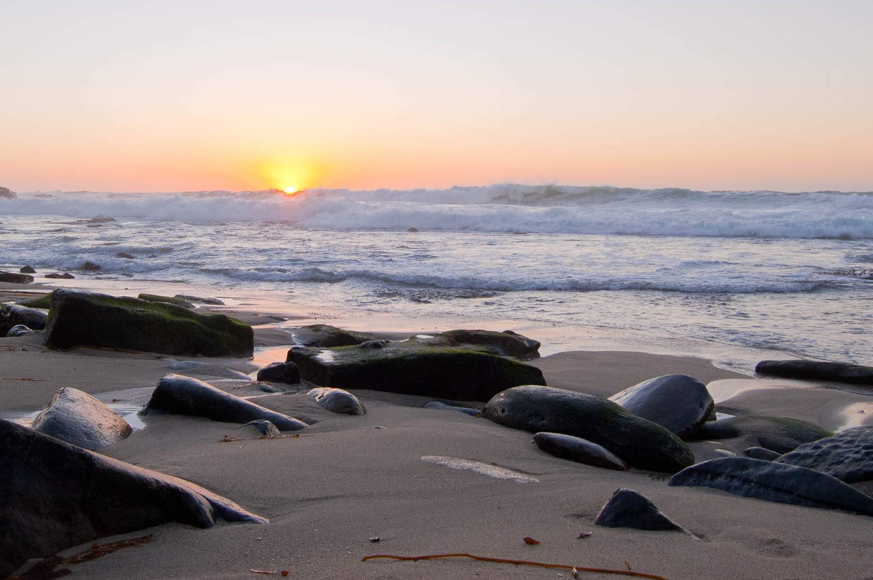 The beach in La Jolla Cove