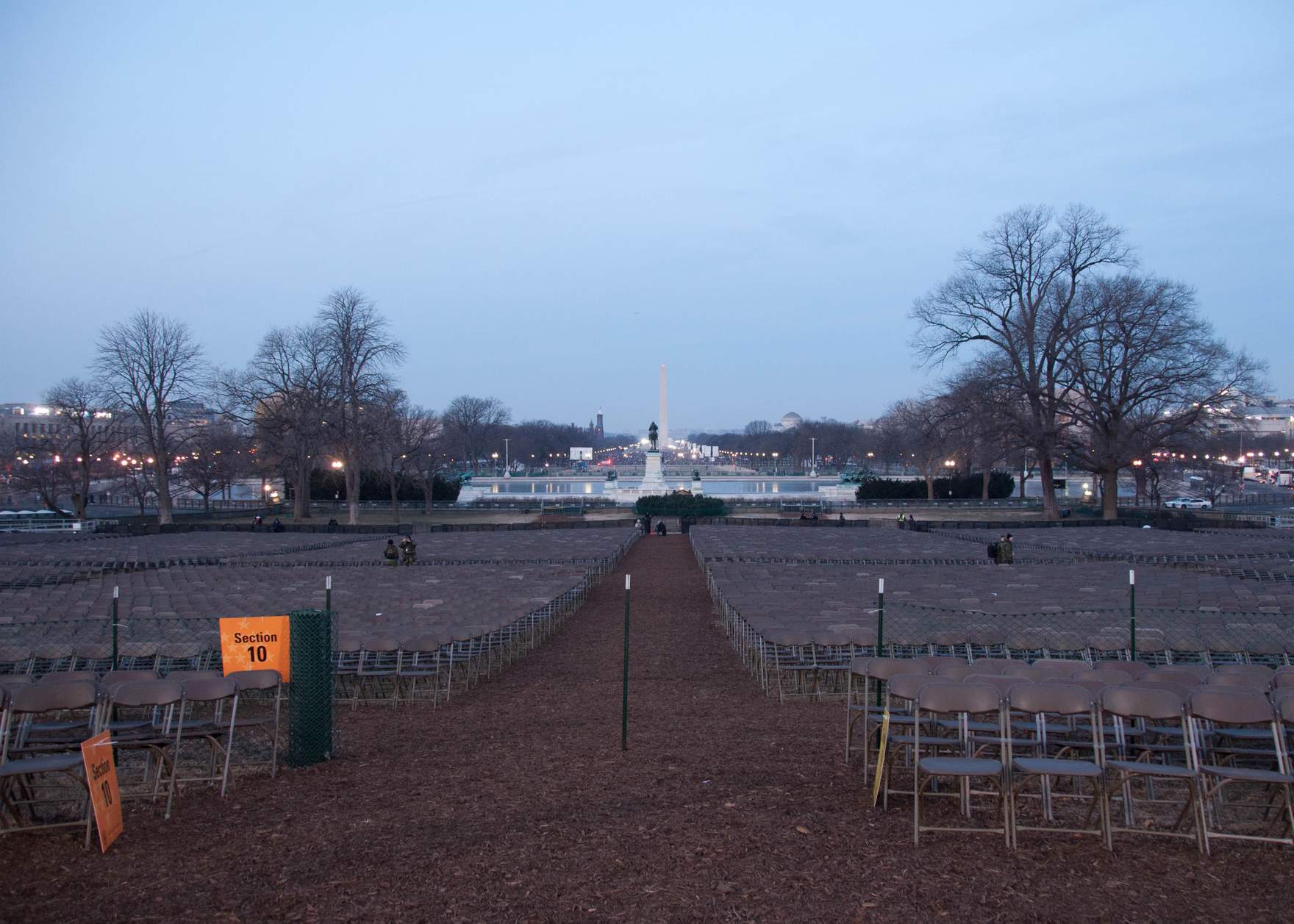 Looking west at 7am